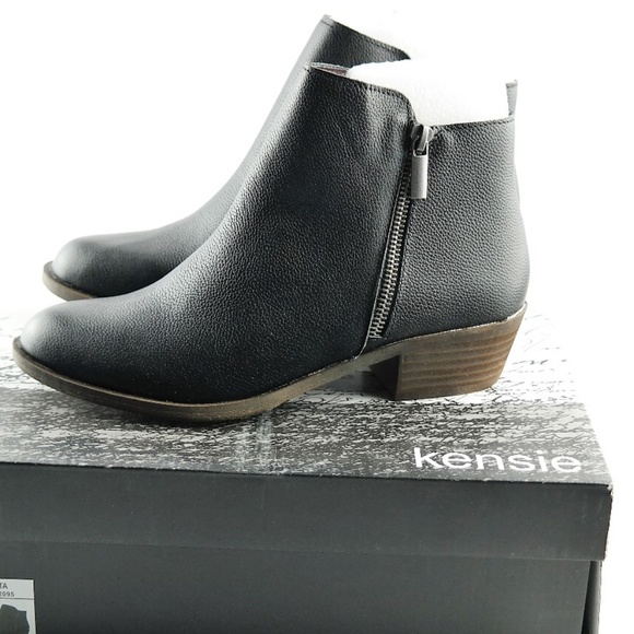 kensie black booties